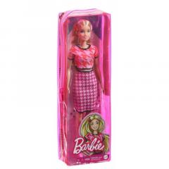 Papusa - Barbie Fashionistas - Blonda cu Tinuta Casual Roz