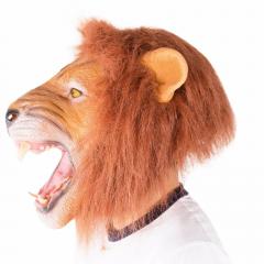 Masca Halloween - Funny Realistic Latex Lion Animal Full Head