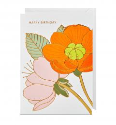 Felicitare - Happy Birthday Flowers Lagom Design