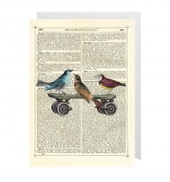 Felicitare - Birds on a skateboard Lagom Design