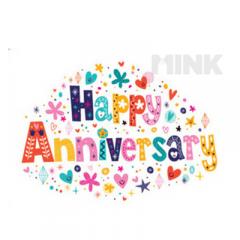 Felicitare "Happy Anniversary" MINK 