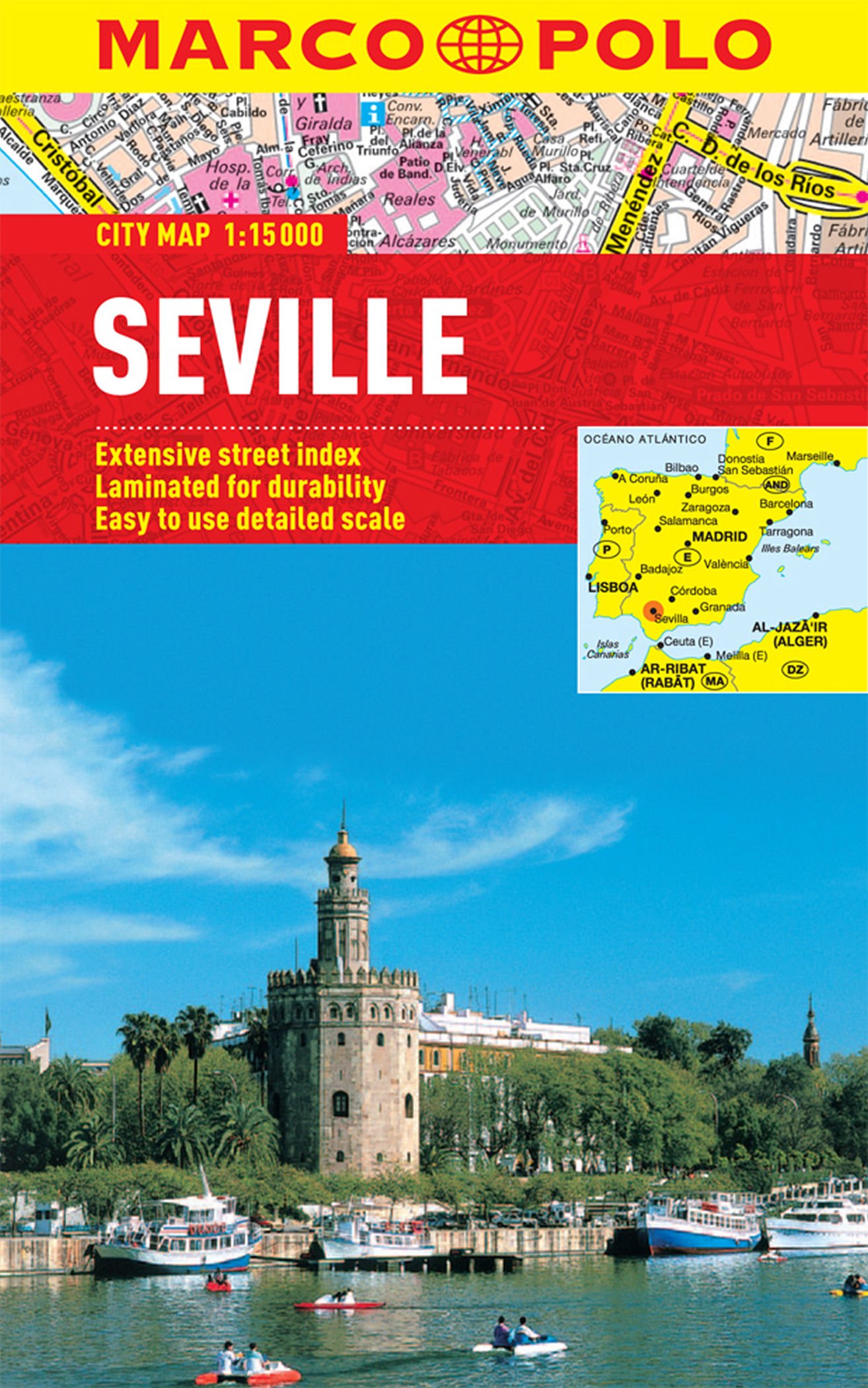 Seville Marco Polo Laminated City Map