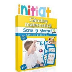 Gandire matematica 5-6 ani - Scrie si sterge 