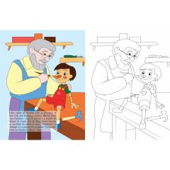 Pinocchio - Povesti de colorat cu sabloane