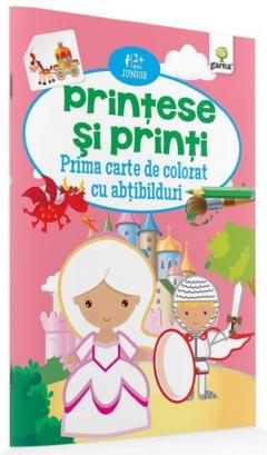 Printese si printi - Prima carte de colorat cu abtibilduri