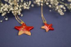 Set mama, fiica - Universe of Celestia - Model - Stea - Rosu-Auriu