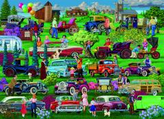 Puzzle din lemn - XL - Vintage Cars