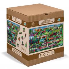 Puzzle din lemn - XL - Vintage Cars