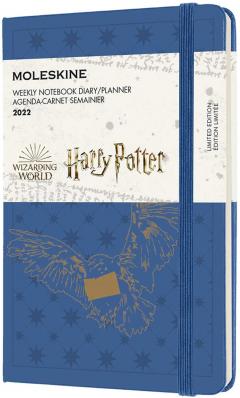 Agenda 2022 - 12-Month Weekly Planner - Pocket, Hard Cover - Harry Potter - Antwerp Blue