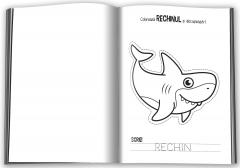 Invat sa scriu, colorez si decupez. Animale