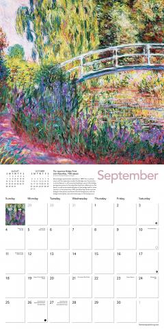 Calendar 2022 - Art - Monet's Waterlilies