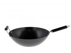  Tigaie wok - Non-Stick - Black Carbon Steel, 35.5 cm