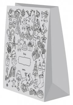 Punga cadou - Daruri de prin nameti, punga de colorat