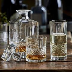 Set 4 pahare si sticla pentru Whisky - Brillante