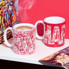 Cana cu efect termic - Marvel Logo Heat Change Mug