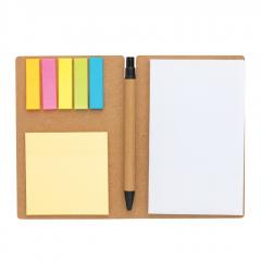 Set carnet A6 + sticky notes + pix - Multicolor