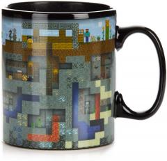 Cana cu efect termic - Minecraft Coffee XL Heat Change Mug