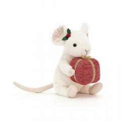 Jucarie de plus - Merry Mouse Present, 18 cm