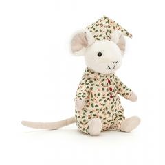 Jucarie de plus - Merry Mouse Bedtime, 18 cm