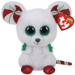 Jucarie de plus - Beanie Boos - Soricel de Craciun, 15 cm