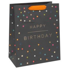 Punga cadou - Happy Birthday Spots, Large