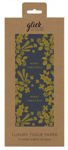 Hartie satinata - Tissue - Christmas Lux - Charcoal