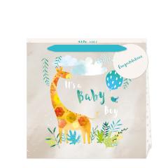 Punga de cadou - Large - Jack & Lily - Baby Boy - Giraffe