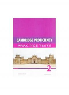 Cambridge Proficiency Practice Tests 2 - Student's Book