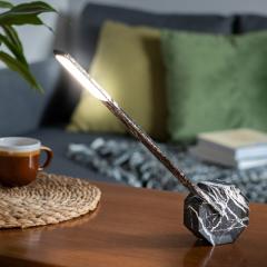 Lampa de birou - Octagon One Portable Desk Light - Black Marble