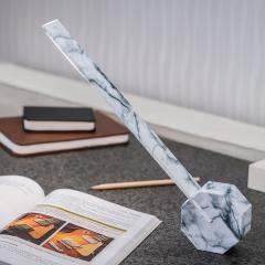 Lampa de birou - Octagon One Portable Desk Light - White Marble