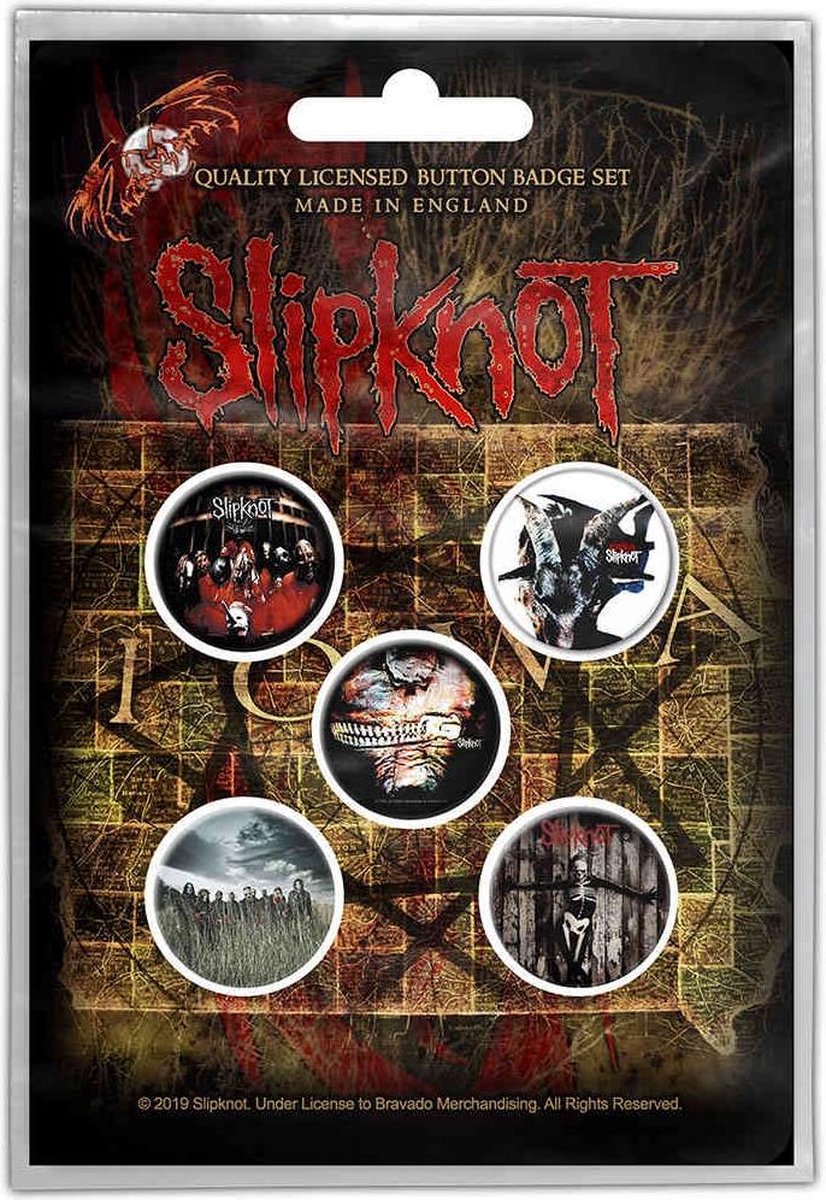 Set 5 insigne - Slipknot - Albums - Rock Off