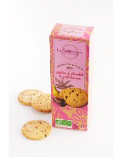 Biscuiti - Les Petits Biscuits BIO - Pepites de Chocolat & Banane, 110g