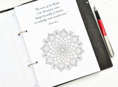 Agenda - Dream Catcher, reincarcabila, pictata manual