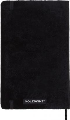 Carnet - Moleskine Velvet - Large, Hard Cover, Ruled - Black
