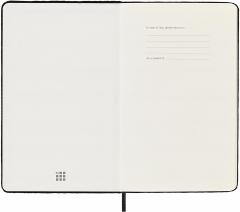 Carnet - Moleskine Velvet - Large, Hard Cover, Ruled - Black