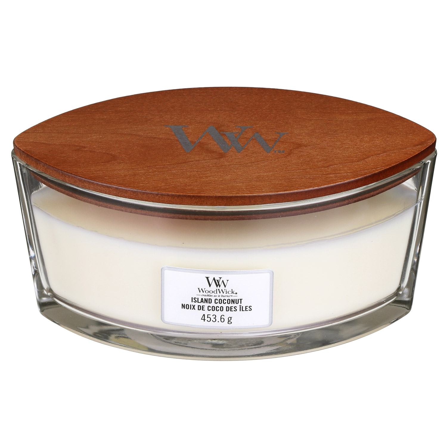 Ellipses Jar Lumanare parfumata - Island Coconut, Ellipse Jar - WoodWick