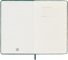 Carnet - Moleskine Velvet - Large, Hard Cover, Ruled - Green