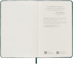 Carnet - Moleskine Velvet - Large, Hard Cover, Ruled - Green