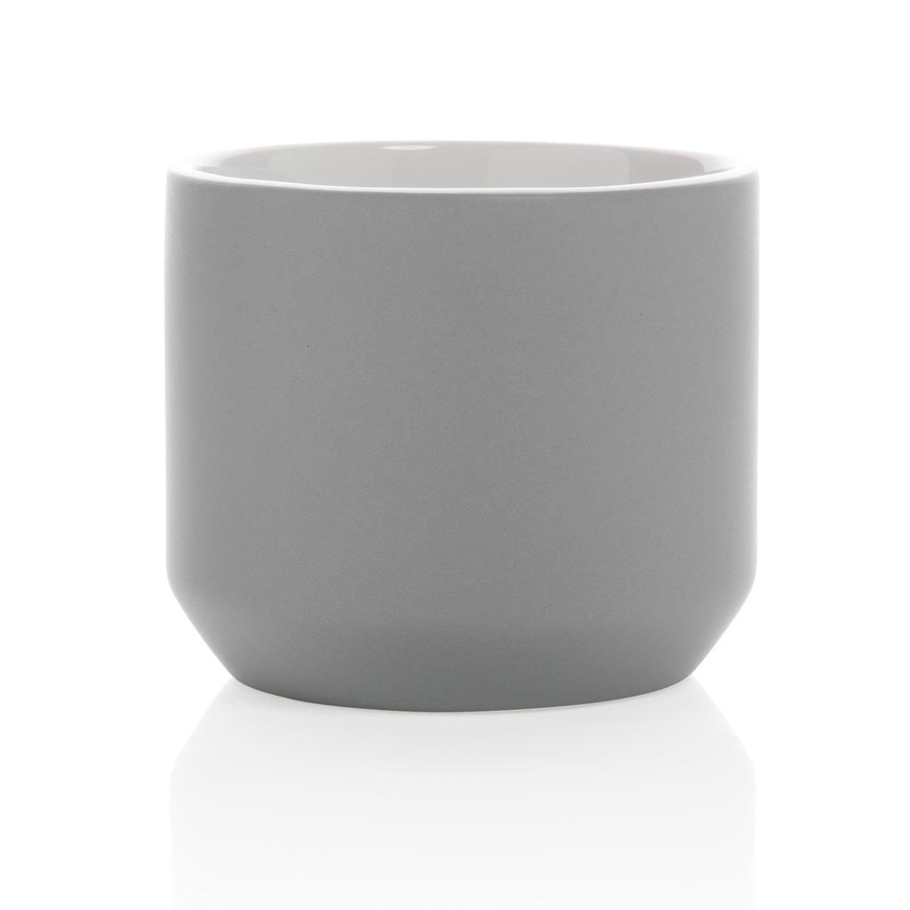 Cana Ceramic modern mug, grey XD Collection