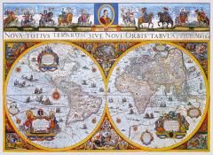 Puzzle din lemn - Nova Terrarum Antique Map XL, 750 piese