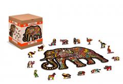 Puzzle din lemn - Magic Elephant, 245 piese