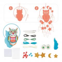 Set DIY - Dreamcatcher Golden Owl