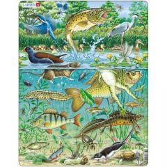 Puzzle 50 piese - Maxi - Animals in the Pond