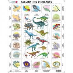 Puzzle 35 piese - Maxi - Fascinating Dinosaurs