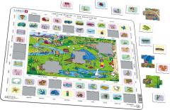 Puzzle - Hai sa invatam engleza - La tara, 70 piese