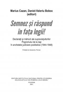 Semnez si raspund in fata legii!