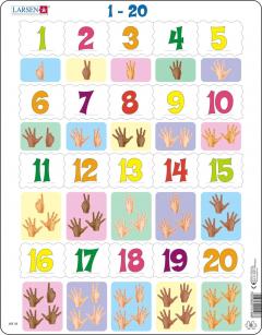 Puzzle 20 piese - Maxi - Numbers from 1 to 20