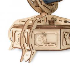 Puzzle 3D din lemn - The Globe - Blue, 393 piese