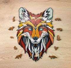 Puzzle din lemn - Fox, 141 piese