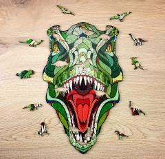 Puzzle din lemn - T-REX, 129 piese